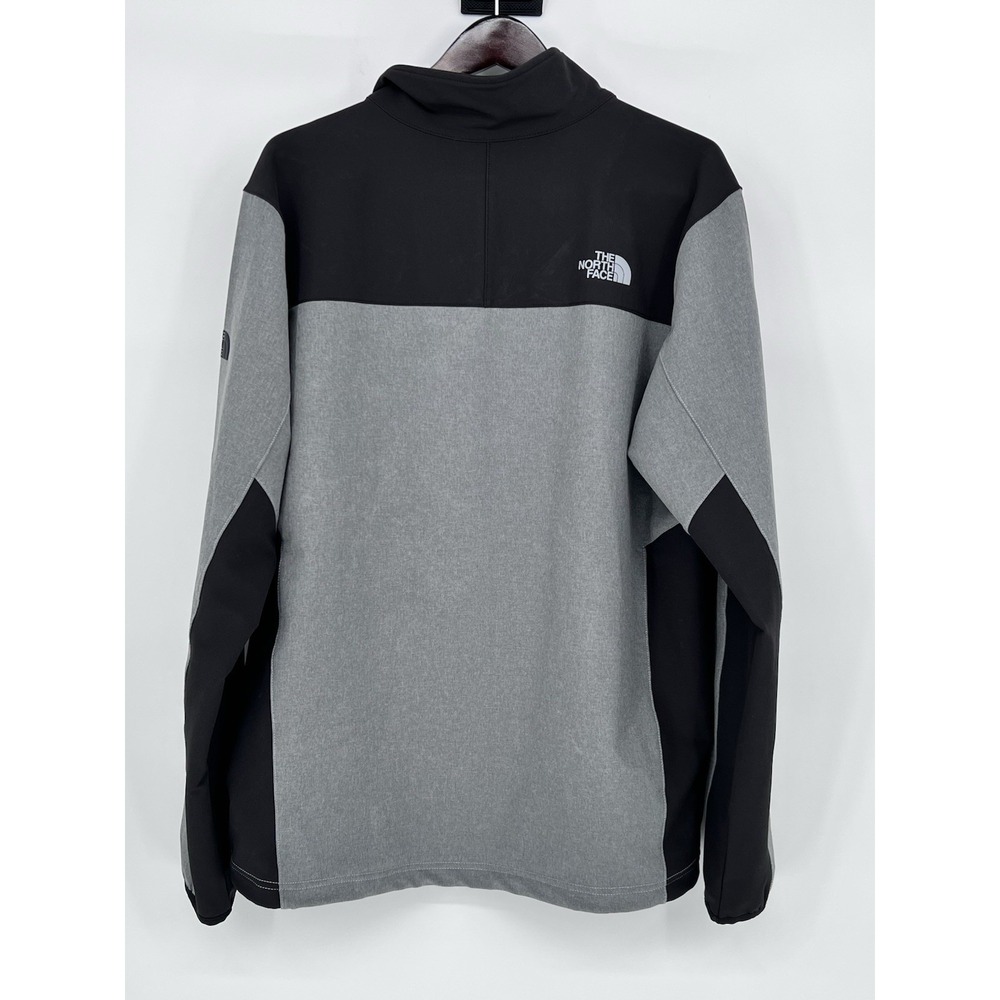The North Face Men's Tech Stretch Soft Shell Jacket Full Zip Size Lg Wind LOGO - Picture 11 of 14